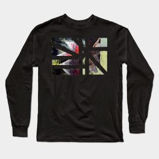 View of Weathered Abstract Christmas flower II Long Sleeve T-Shirt